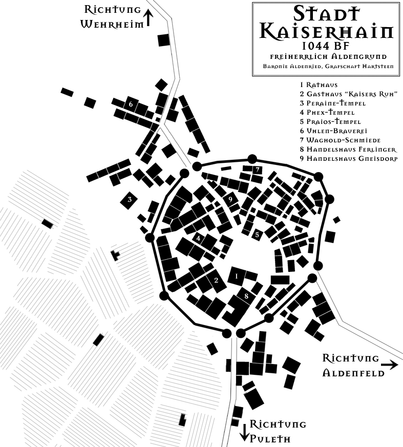 Karte der Stadt Kaiserhain